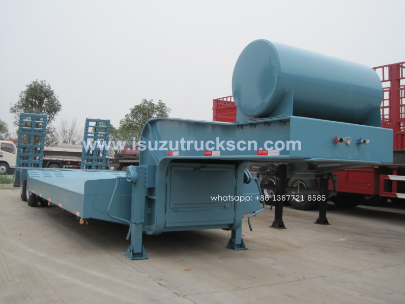 china 2 axles 3 axles 50ton heavy duty low bed trailers/lowbed semi trailer for sale