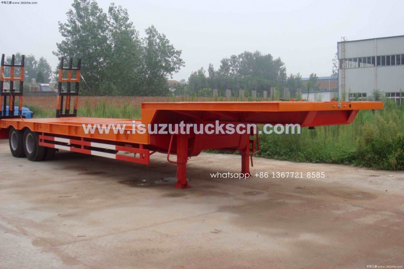 china 2 axles 3 axles 50ton heavy duty low bed trailers/lowbed semi trailer for sale
