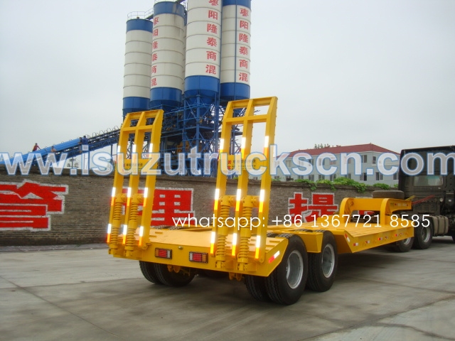 china 2 axles 3 axles 50ton heavy duty low bed trailers/lowbed semi trailer for sale