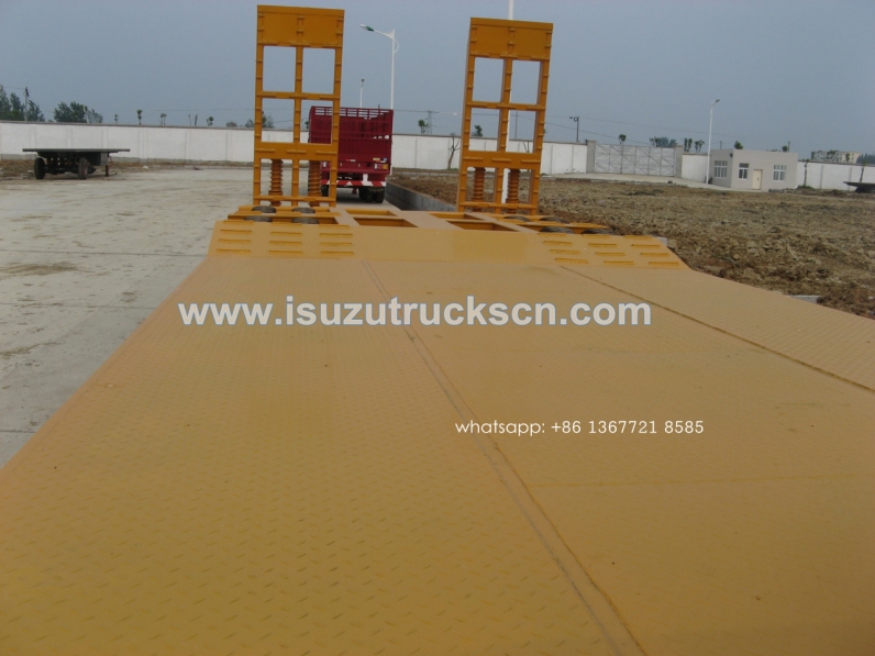 china 2 axles 3 axles 50ton heavy duty low bed trailers/lowbed semi trailer for sale