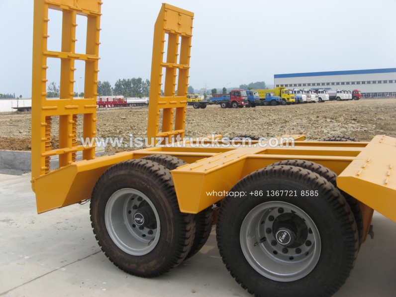 china 2 axles 3 axles 50ton heavy duty low bed trailers/lowbed semi trailer for sale