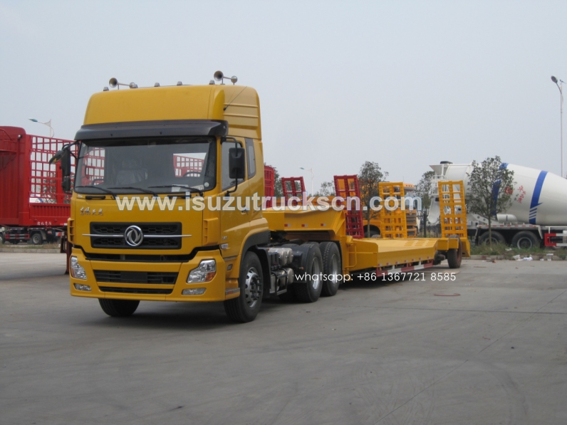 china 2 axles 3 axles 50ton heavy duty low bed trailers/lowbed semi trailer for sale