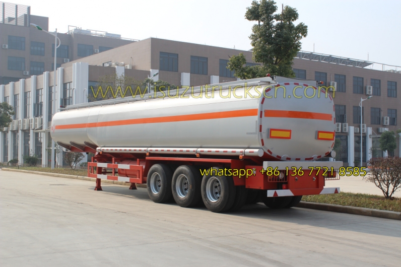 ISUZU tractor trailer Tri-axle 50000 liters oil tank fuel tanker semi trailer