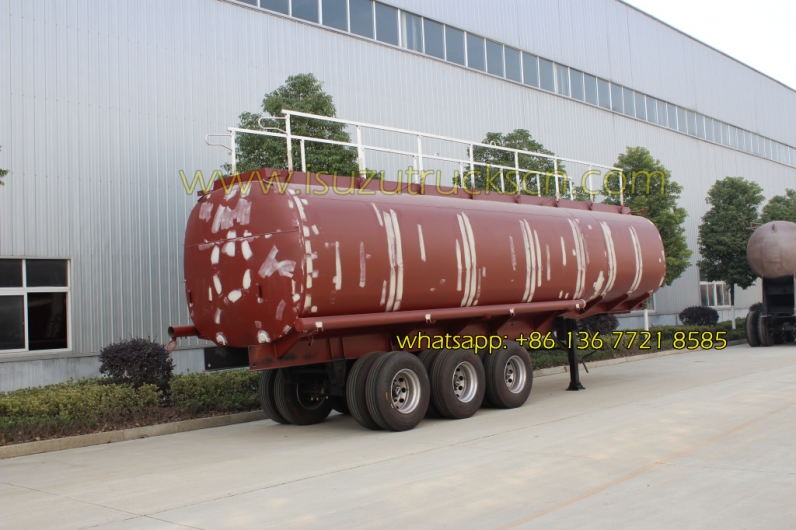 ISUZU tractor trailer Tri-axle 50000 liters oil tank fuel tanker semi trailer