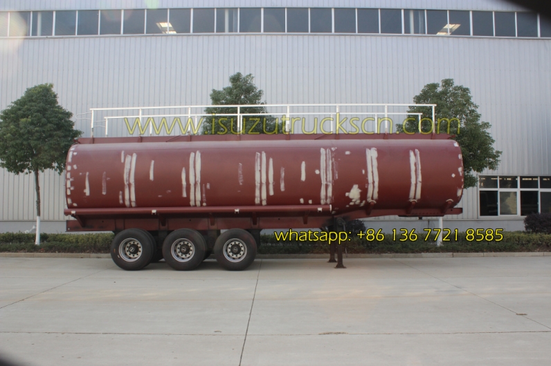 ISUZU tractor trailer Tri-axle 50000 liters oil tank fuel tanker semi trailer
