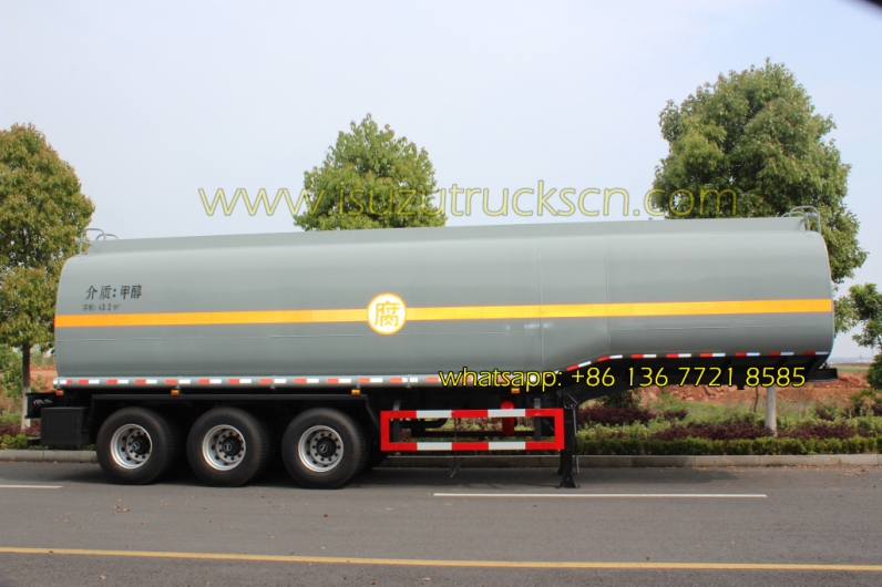 ISUZU tractor trailer Tri-axle 50000 liters oil tank fuel tanker semi trailer