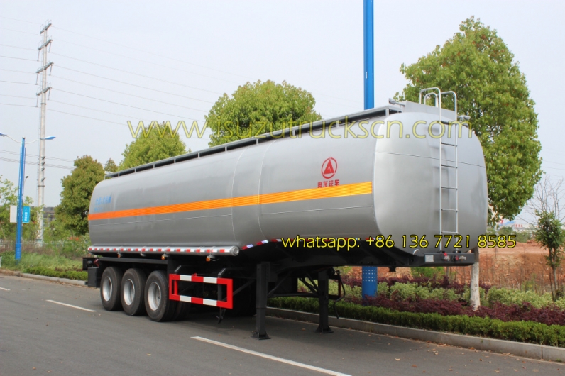 ISUZU tractor trailer Tri-axle 50000 liters oil tank fuel tanker semi trailer