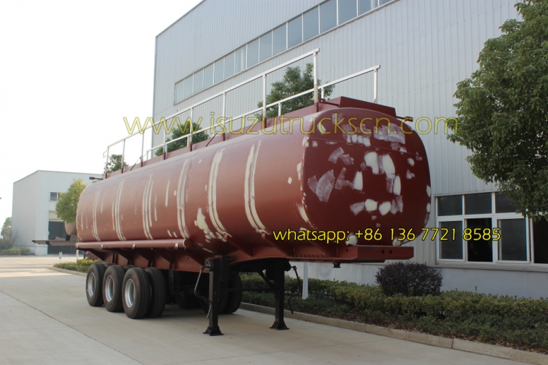 ISUZU tractor trailer Tri-axle 50000 liters oil tank fuel tanker semi trailer