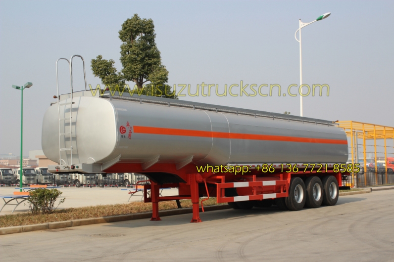 ISUZU tractor trailer Tri-axle 50000 liters oil tank fuel tanker semi trailer