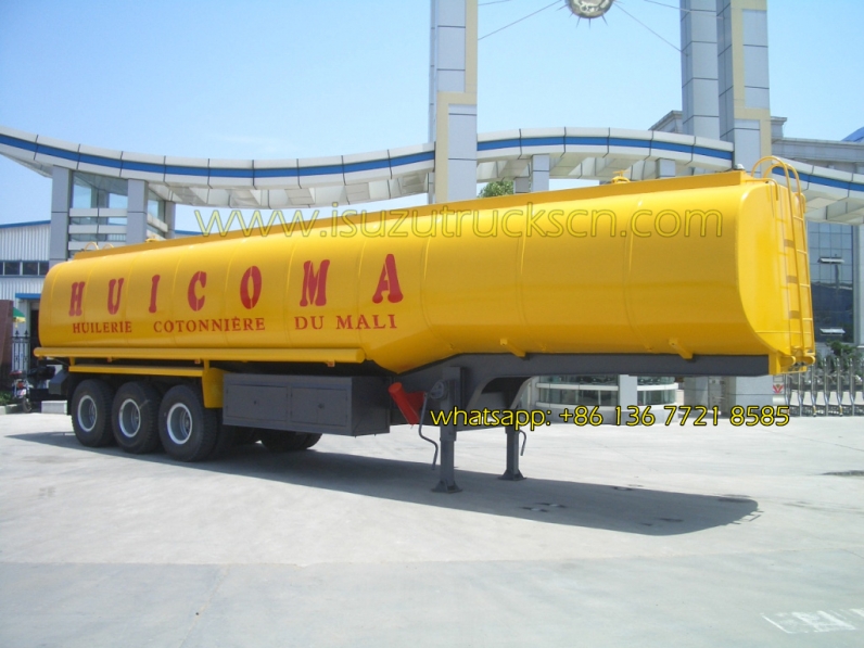 ISUZU tractor trailer Tri-axle 50000 liters oil tank fuel tanker semi trailer
