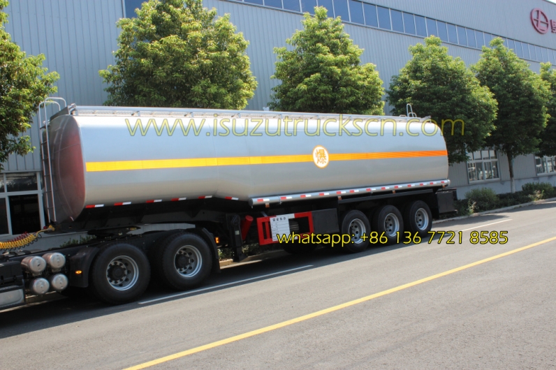 ISUZU tractor trailer Tri-axle 50000 liters oil tank fuel tanker semi trailer