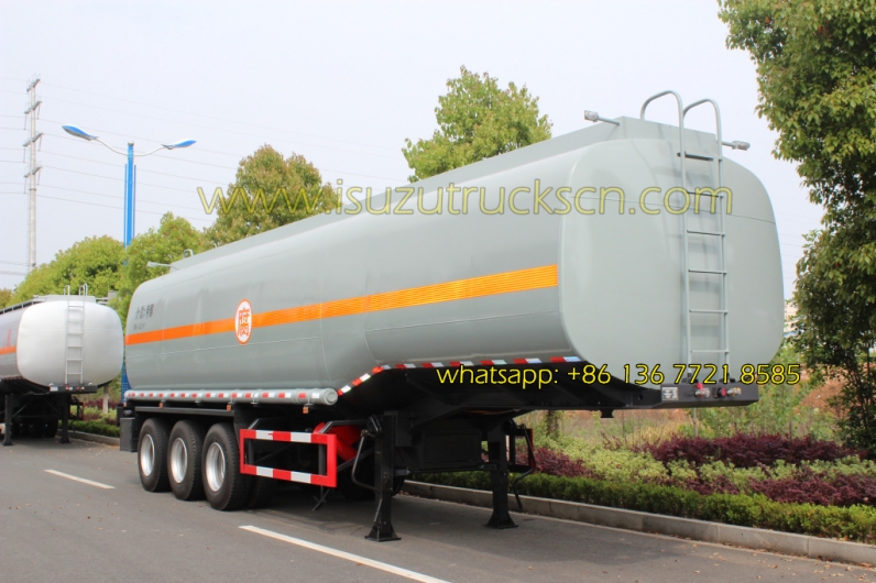 ISUZU tractor trailer Tri-axle 50000 liters oil tank fuel tanker semi trailer