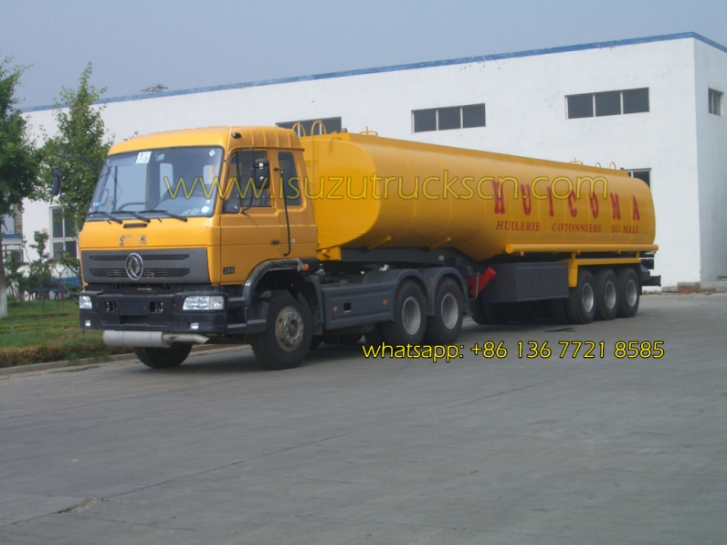 ISUZU tractor trailer Tri-axle 50000 liters oil tank fuel tanker semi trailer