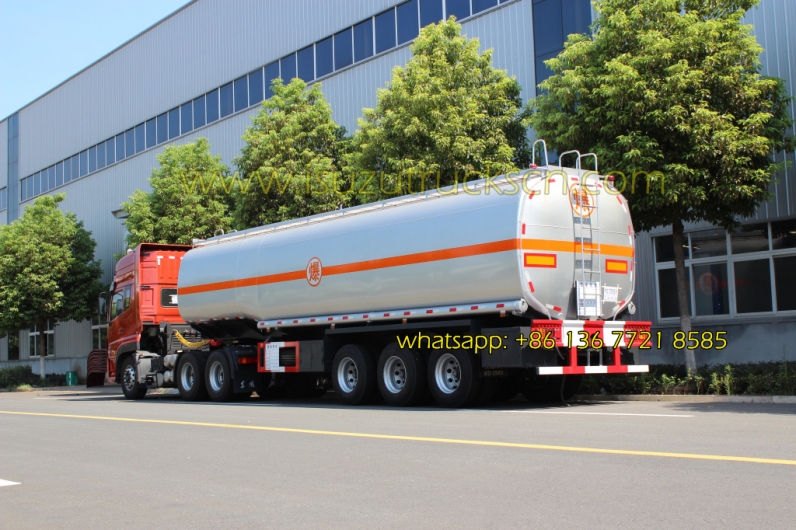 ISUZU tractor trailer Tri-axle 50000 liters oil tank fuel tanker semi trailer