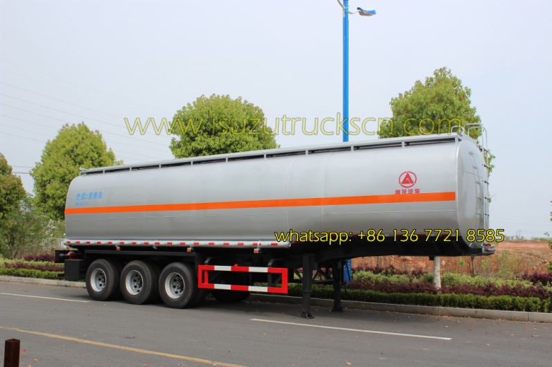 ISUZU tractor trailer Tri-axle 50000 liters oil tank fuel tanker semi trailer