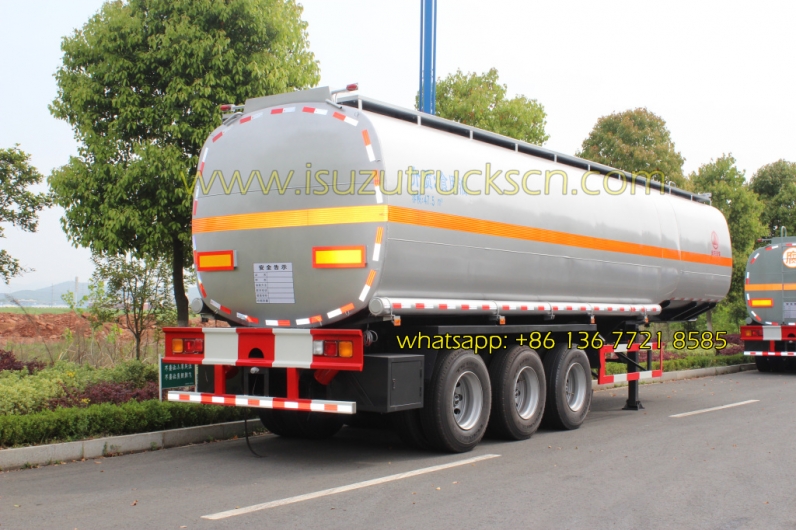 ISUZU tractor trailer Tri-axle 50000 liters oil tank fuel tanker semi trailer