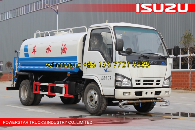 Small ISUZU Water Carrying Truck, 5ton 5cbm 5000liters 6 Wheels Water Tank Truck, Mini Water Truck for Sale