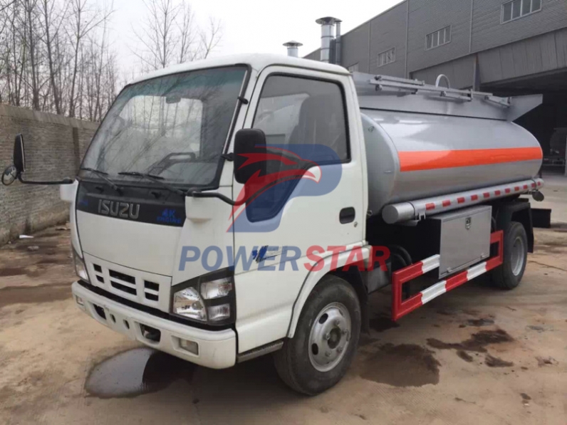 Factory direct sale 4000L Isuzu Fiscal Refuel Tank Truck for Gasoline/Light Diesel Delivery