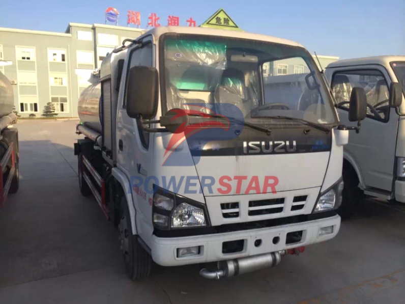 Factory direct sale 4000L Isuzu Fiscal Refuel Tank Truck for Gasoline/Light Diesel Delivery