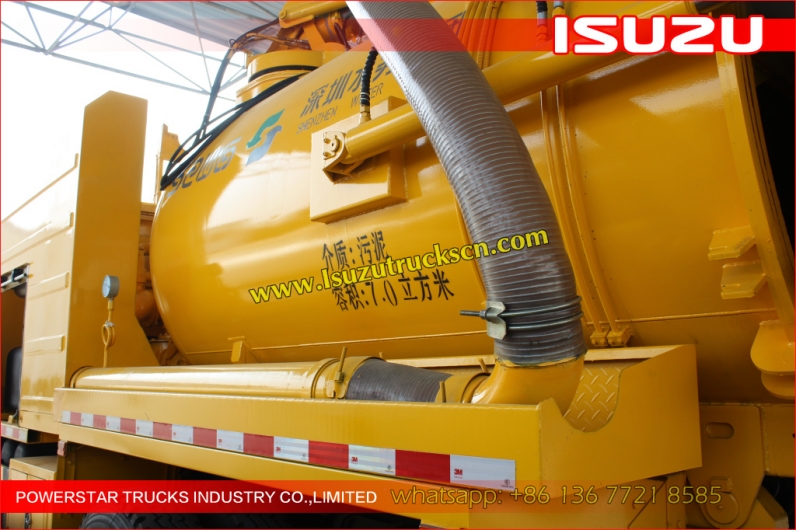 Isuzu Sewer Cleaning Combination Vacuum Jetting Trucks