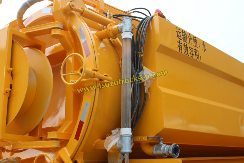 10wheesl Isuzu brand Combined Sewer Jetting Vacuum Trucks