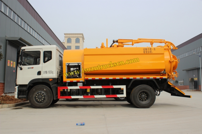 10wheesl Isuzu brand Combined Sewer Jetting Vacuum Trucks
