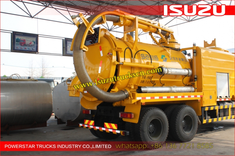 Isuzu Sewer Cleaning Combination Vacuum Jetting Trucks