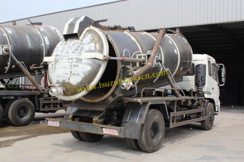 10wheesl Isuzu brand Combined Sewer Jetting Vacuum Trucks
