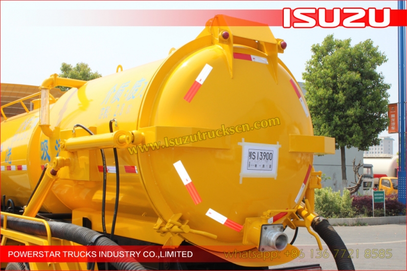 japanese NKR ELF FTR 6000Liter Isuzu Sewer Cleaning Combination Vacuum Jetting Trucks
