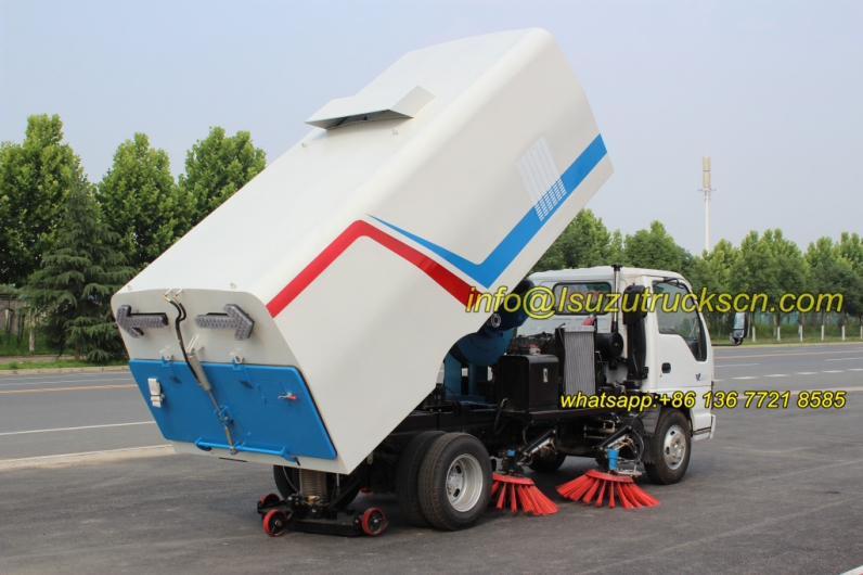 Isuzu 5000liters dust van street cleaning vehicle