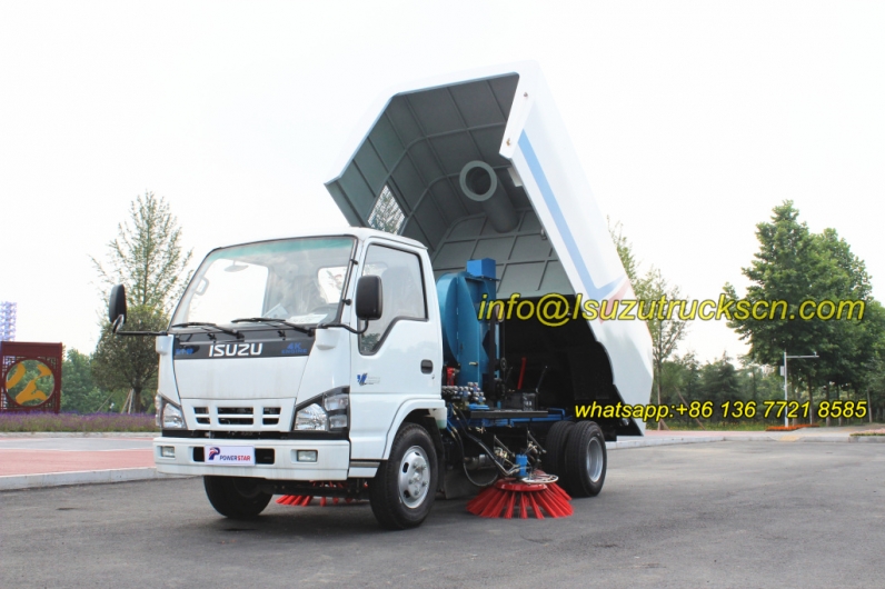 Isuzu 5000liters dust van street cleaning vehicle