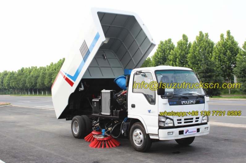 Isuzu 5000liters dust van street cleaning vehicle
