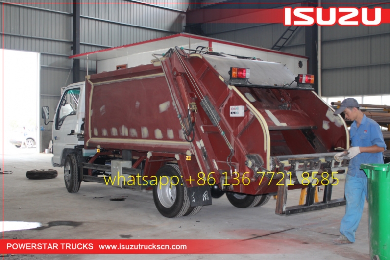 Brand New Africa 3 Ton Isuzu Garbage Truck With Compactor