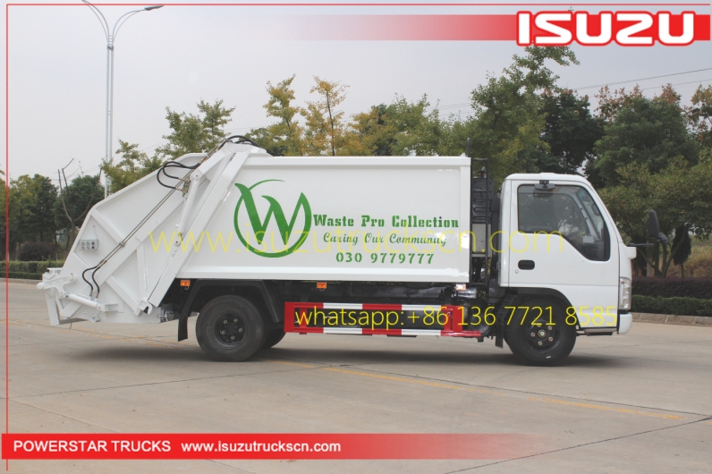 4000L hydraulic compressive garbage truck with 4CBM capacity