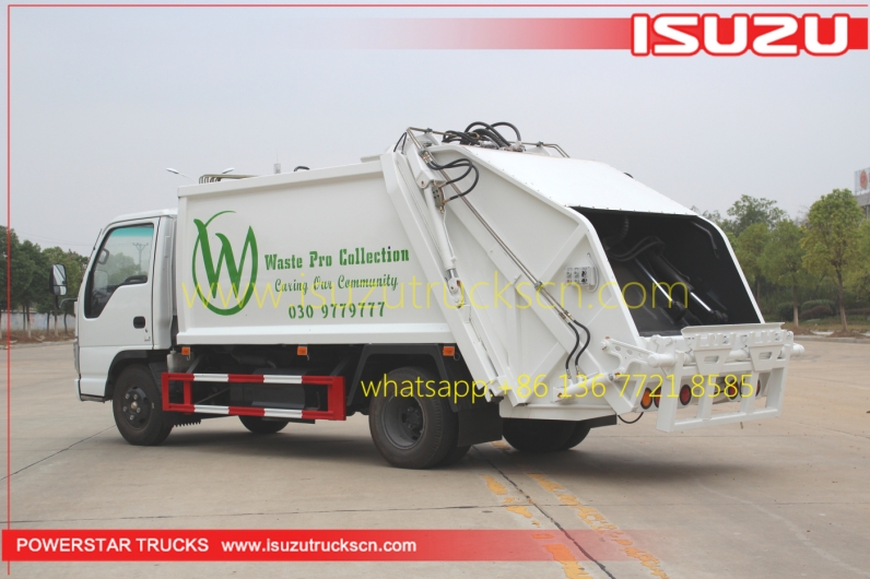 4000L hydraulic compressive garbage truck with 4CBM capacity
