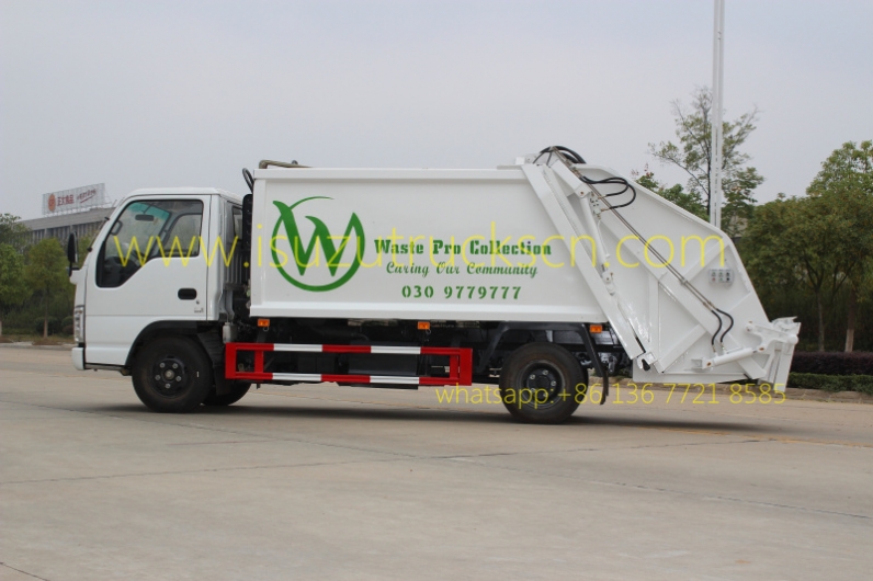 4000L hydraulic compressive garbage truck with 4CBM capacity