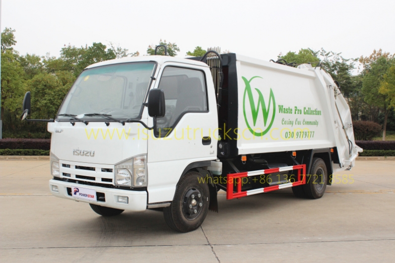 4000L hydraulic compressive garbage truck with 4CBM capacity