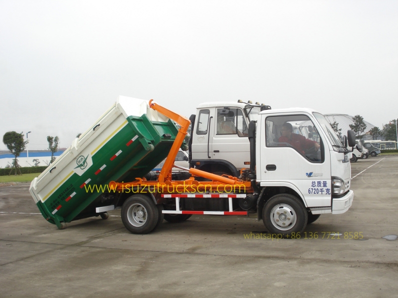 japanese 3cbm Isuzu Garbage Truck / Hook-Lift Truck / Garbage Vehicle 3cbm
