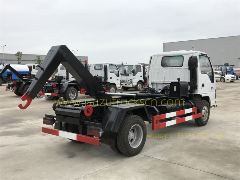 japanese 3cbm Isuzu Garbage Truck / Hook-Lift Truck / Garbage Vehicle 3cbm