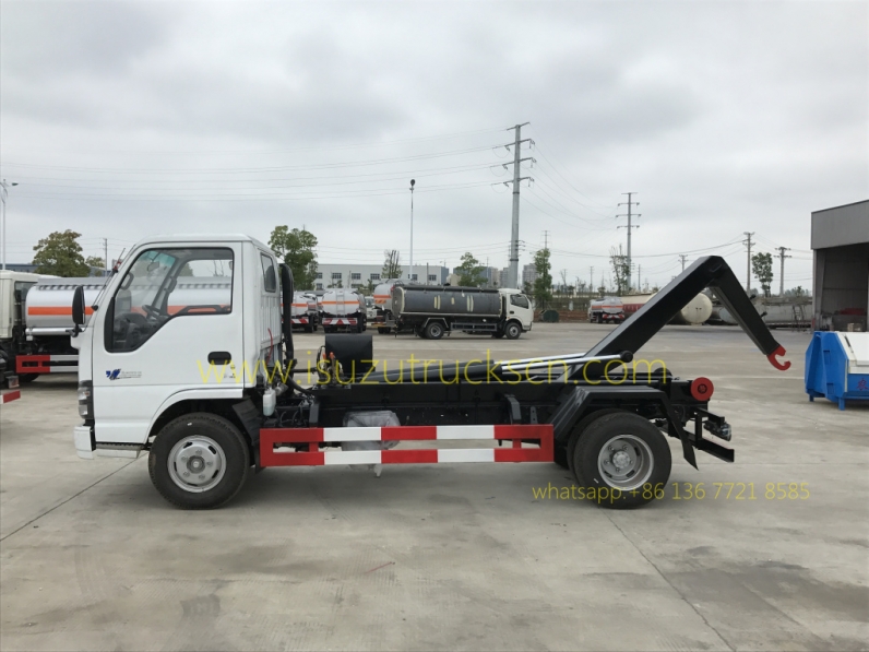 japanese 3cbm Isuzu Garbage Truck / Hook-Lift Truck / Garbage Vehicle 3cbm