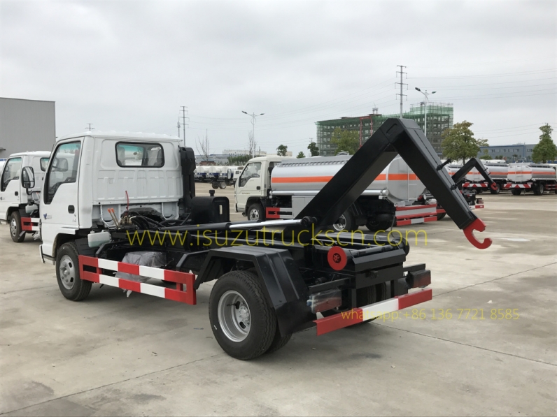 japanese 3cbm Isuzu Garbage Truck / Hook-Lift Truck / Garbage Vehicle 3cbm
