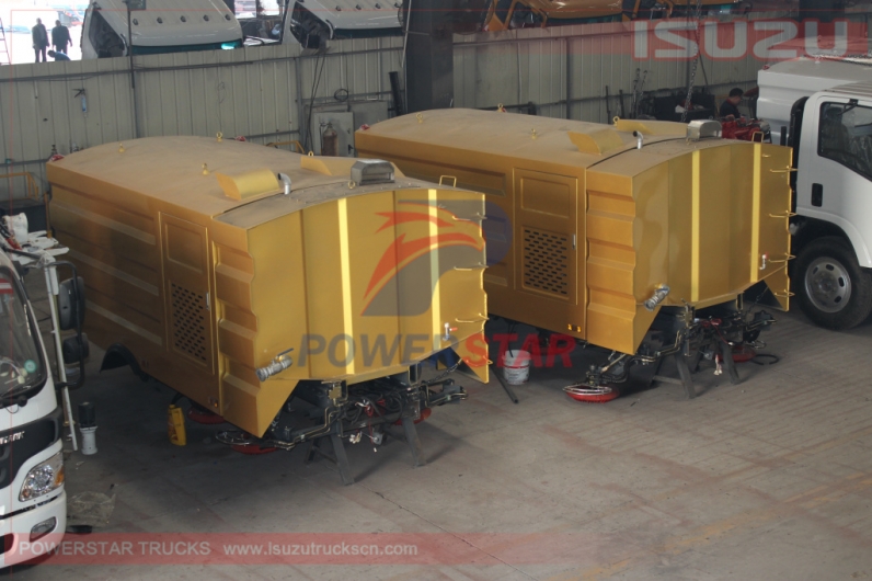 street sweeping truck super structure