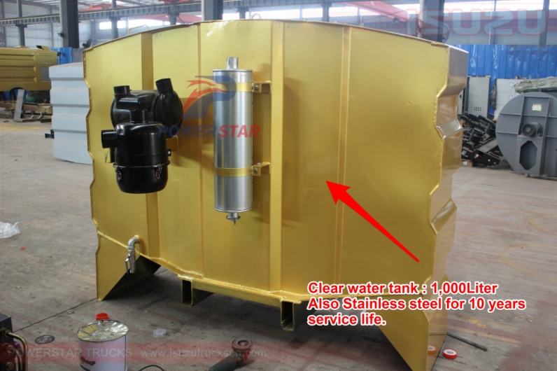 street sweeping truck super structure