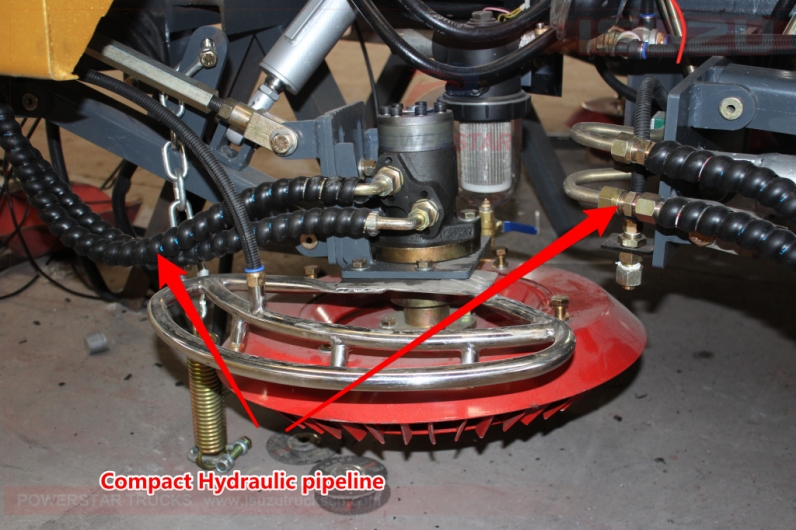 street sweeping truck super structure