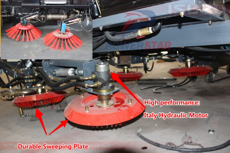 street sweeping truck super structure