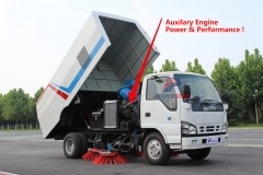 street sweeper auxiliary engine
