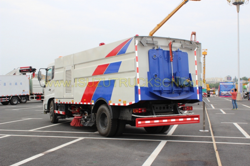 dustbin road sweeper truck Dongfeng street sweeper vehicle