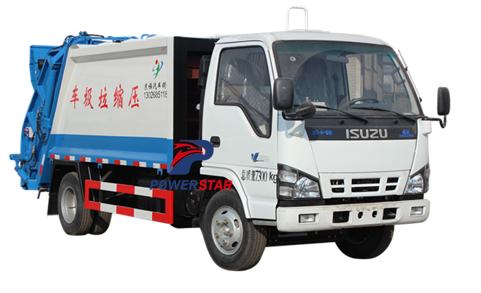 Hydraulic pressed garbage truck Isuzu brand compactor garbage truck