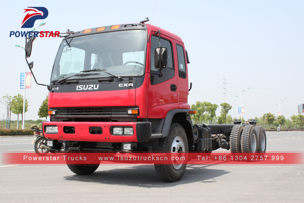 refuse compactor with truck chassis Isuzu rubbish transport vehicle