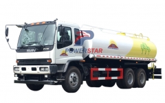 VC41 Isuzu water sprinkling tank FVZ CXA water bowser truck